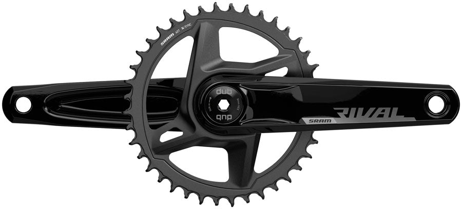 SRAM Rival 1 AXS Wide Crankset - 170mm, 12-Speed, 40t, 8-Bolt Direct Mount, DUB Spindle Interface, Black
