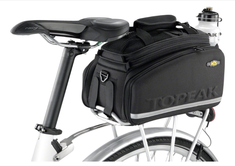 Topeak MTS Trunkbag DXP, 19.4L, Strap Mount, Black