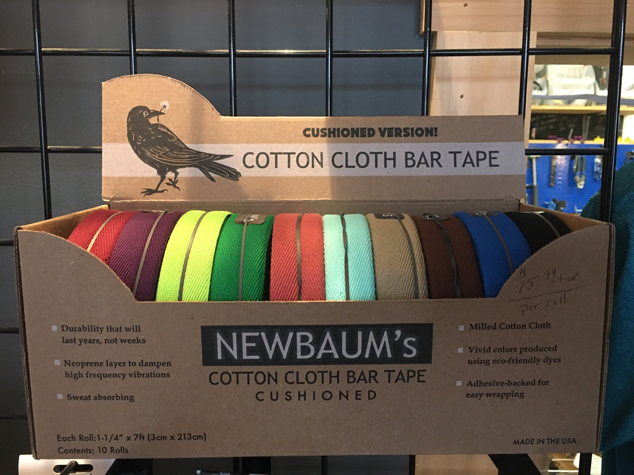 Newbaum Cushioned Cloth Bar Tape (per single roll)