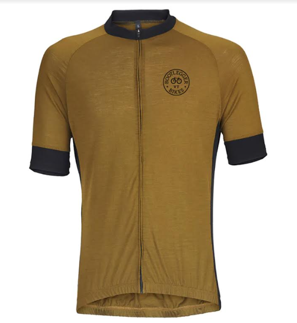 Merino Wool Short Sleeve Jersey - US Made, Fullzip, Olive Green - Custom Embroidered - PRESALE