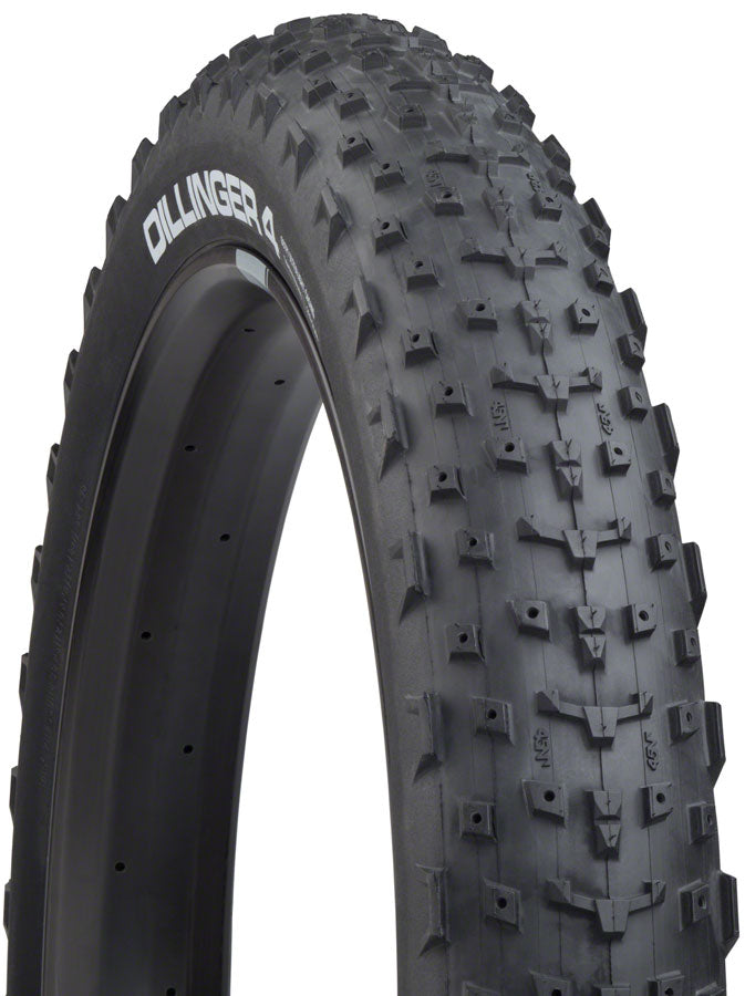 45NRTH Dillinger 4 Tire - 26 x 4, Tubeless, Folding, Black, 120tpi, Studdable