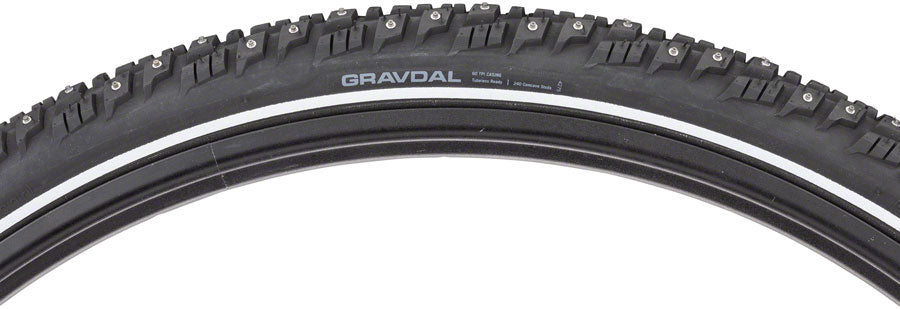 45NRTH Gravdal  Tire - 650b x 38, Clincher, folding, Black, 60tpi, 240 Carbide Studs
