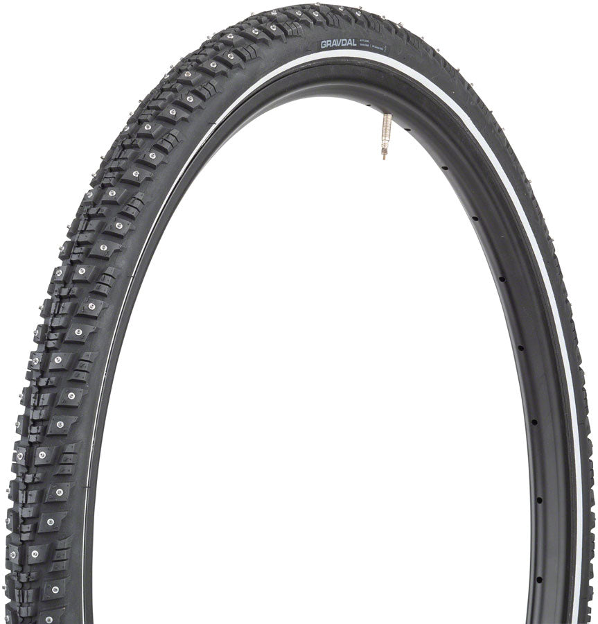 45NRTH Gravdal  Tire - 700b x 38, Clincher, folding, Black, 60tpi, 252 Carbide Studs